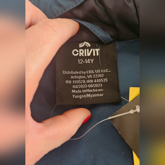 CRIVIT Kids Ski jacket in Petrol Abstract 134/140. Size 12/14 youth. NWT - Picture 12 of 13